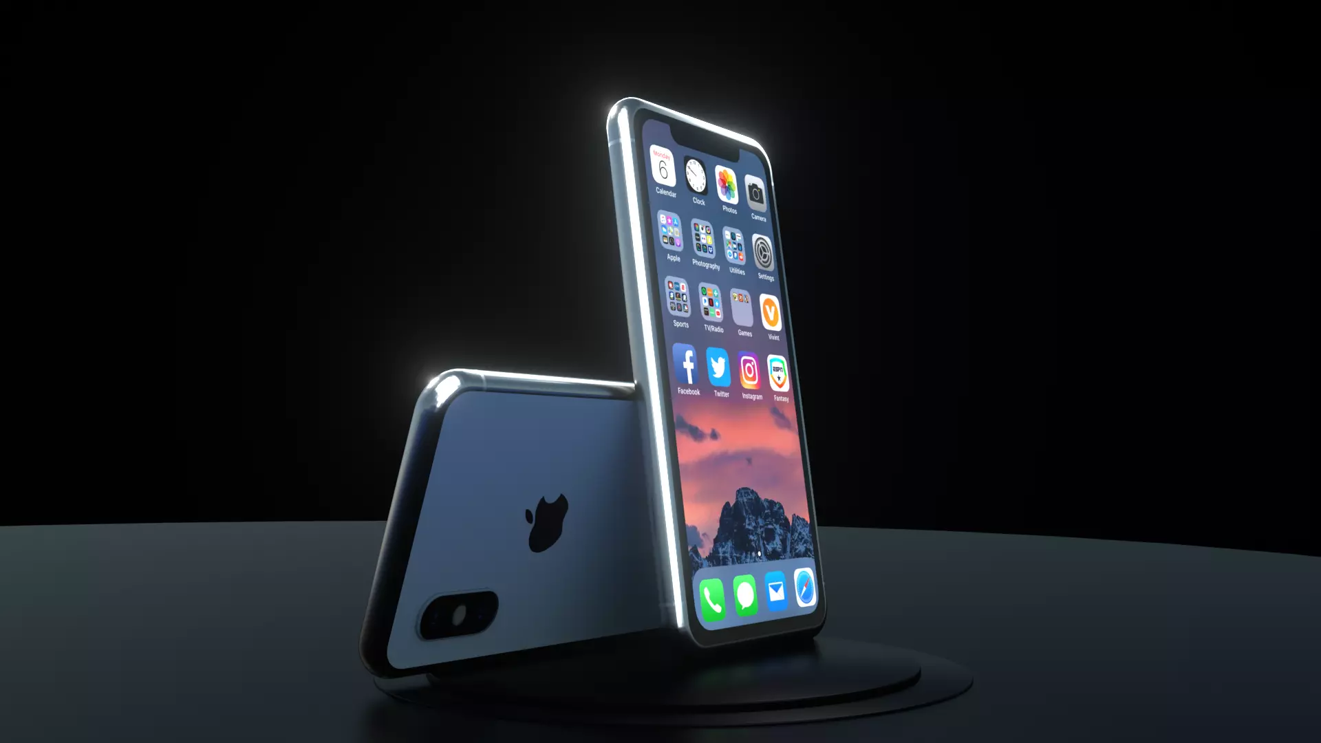 Iphone X 3D model_0