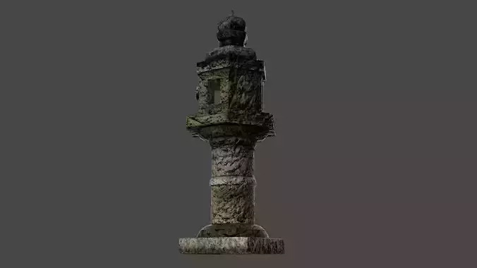 Antigue Stone lamp asian style