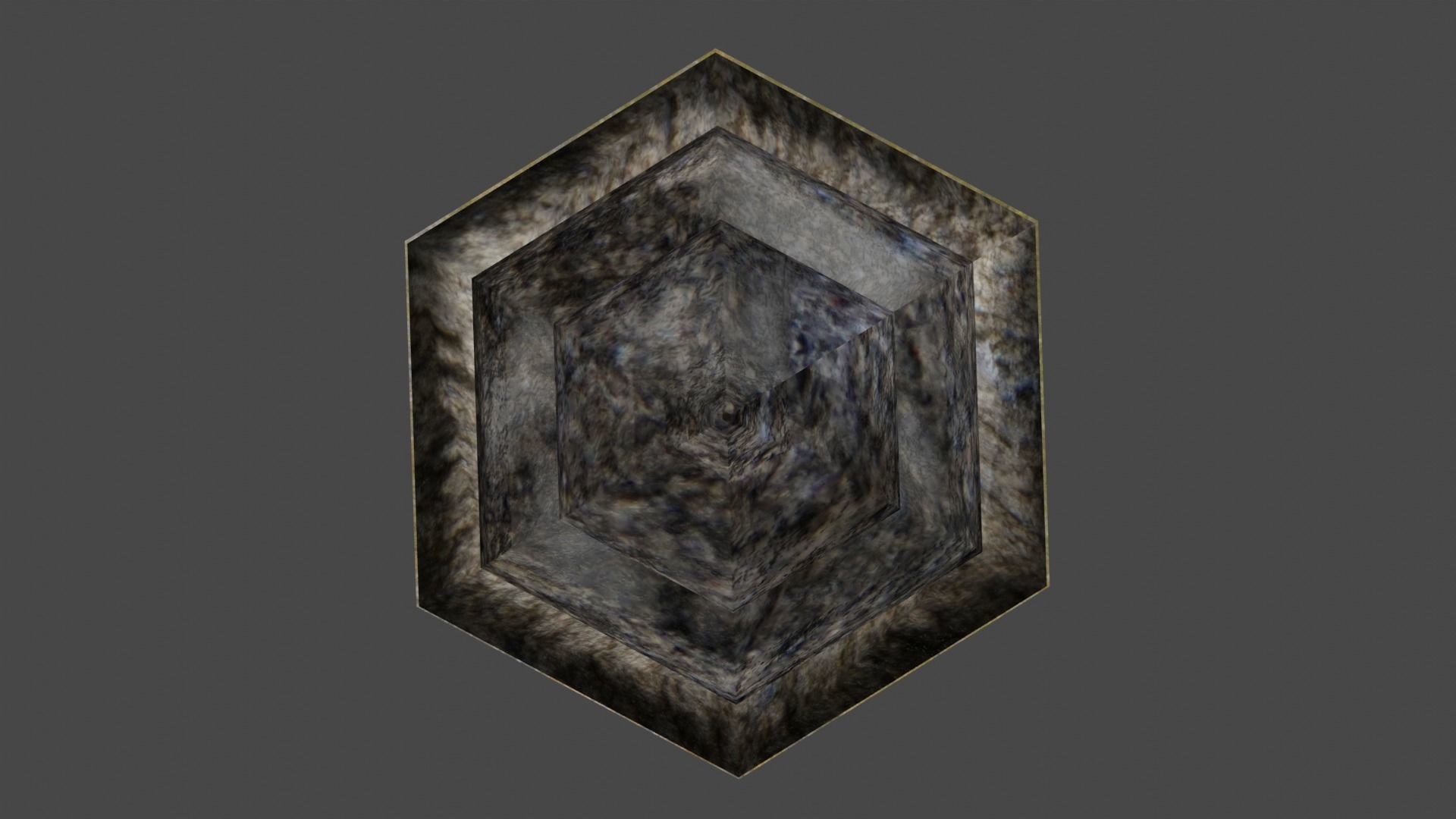 Antigue Stone lamp asian style Low-poly 3D model_4