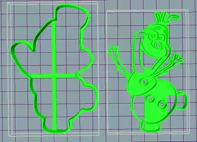 Olaf frozen cookie cutter 