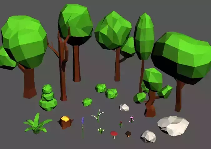 Foliage Pack Low Poly