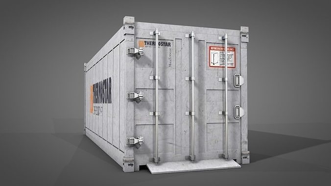 Refrigerated Shipping Container 3D model 3