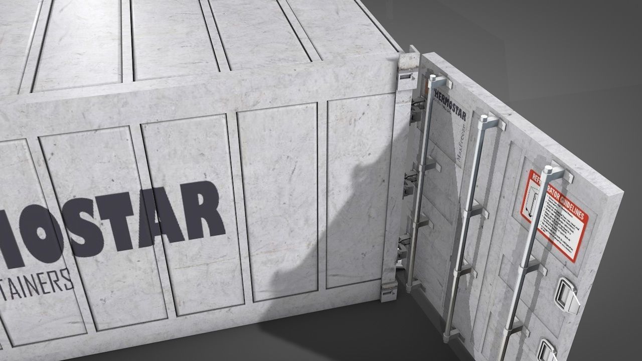 Refrigerated Shipping Container 3D model_9
