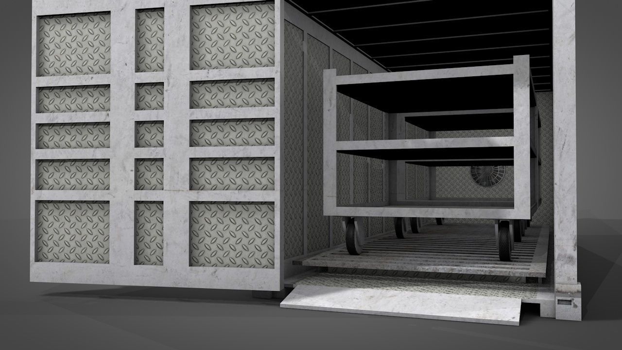 Refrigerated Shipping Container 3D model_11