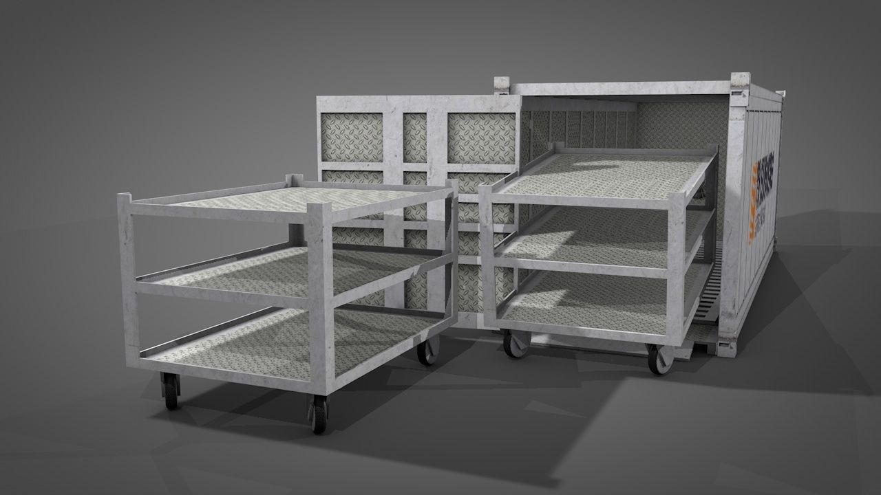 Refrigerated Shipping Container 3D model_12
