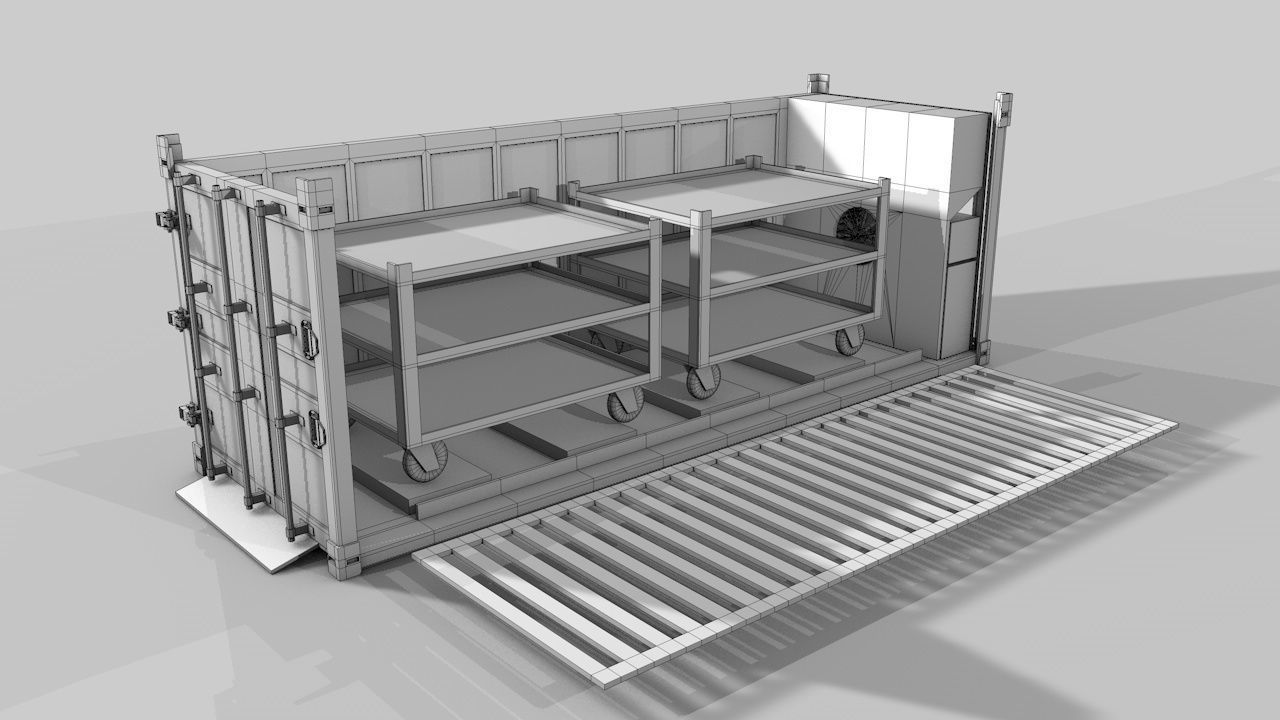 Refrigerated Shipping Container 3D model_20