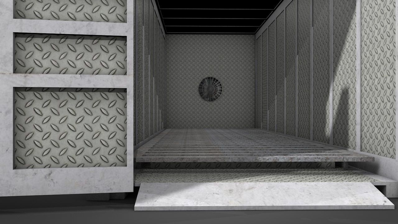Refrigerated Shipping Container 3D model_13