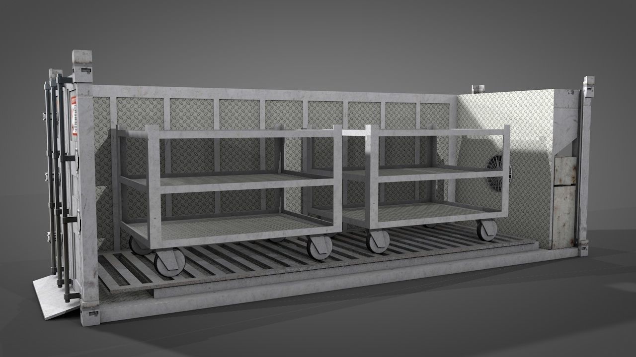 Refrigerated Shipping Container 3D model_15
