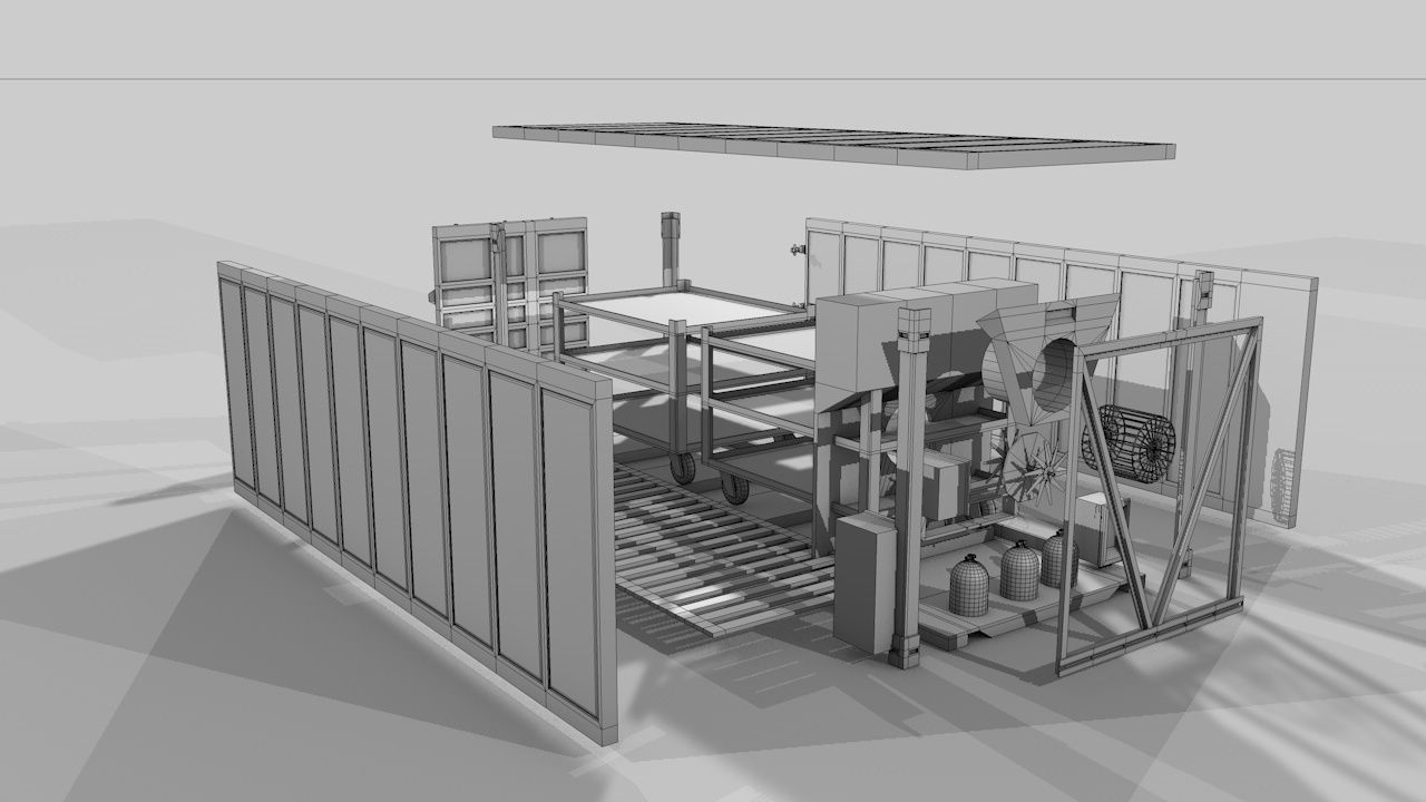 Refrigerated Shipping Container 3D model_24