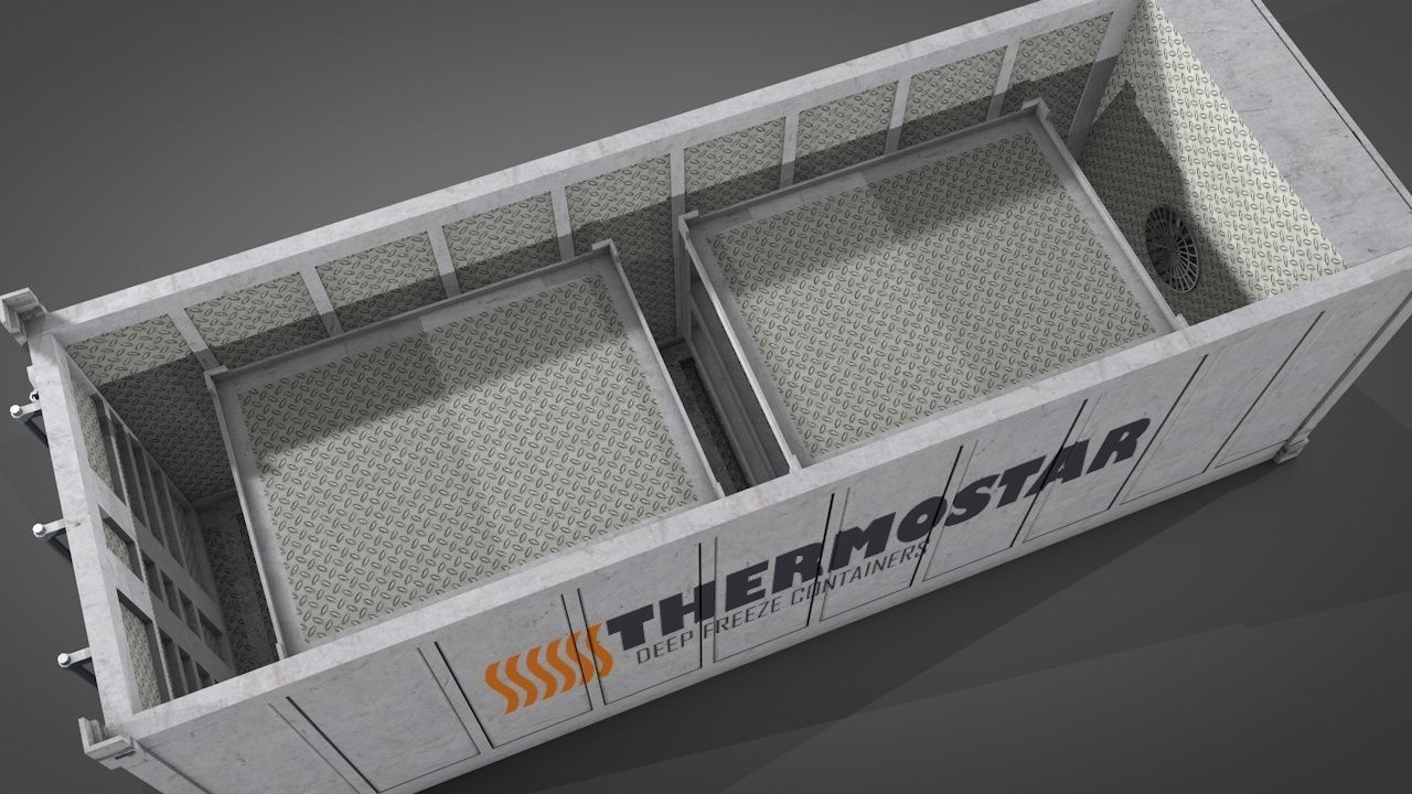 Refrigerated Shipping Container 3D model_14