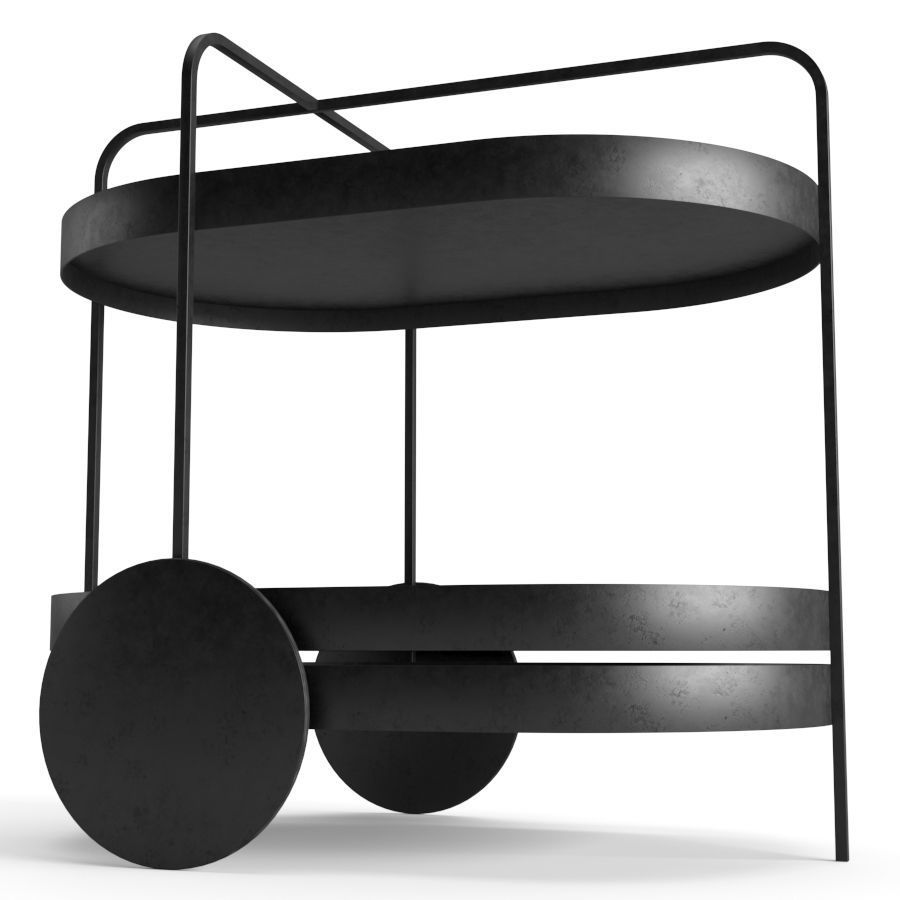 The GRACE serving trolley Bar Cart 3D model_3
