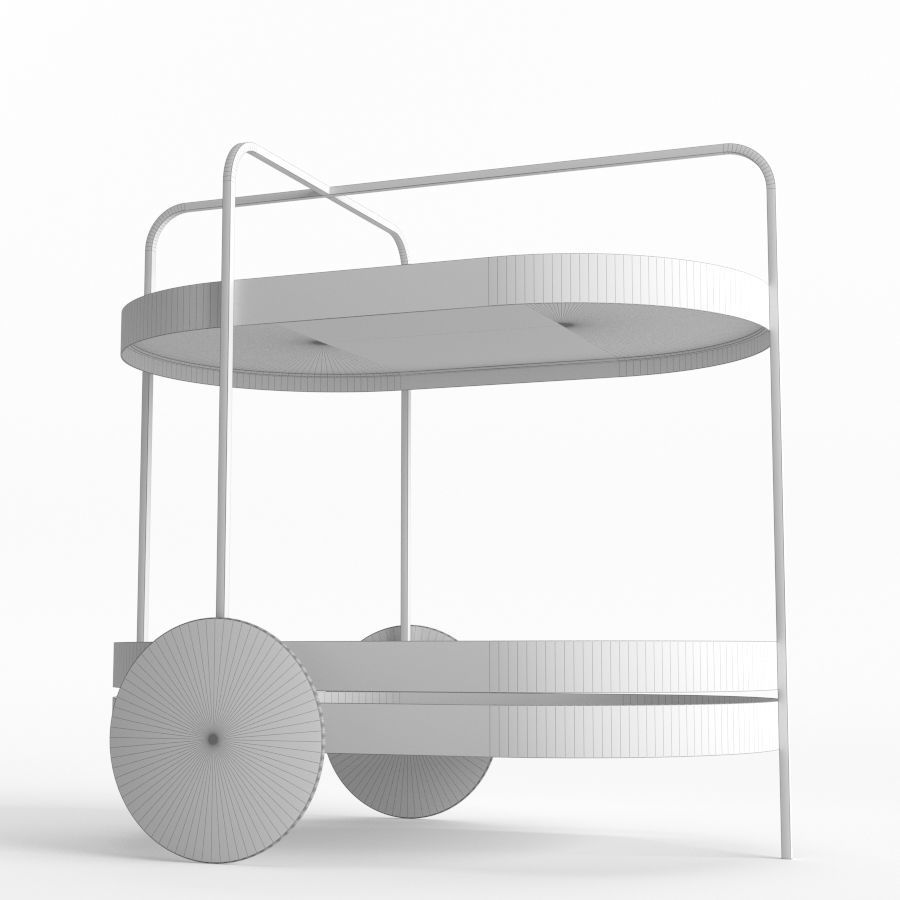 The GRACE serving trolley Bar Cart 3D model_9