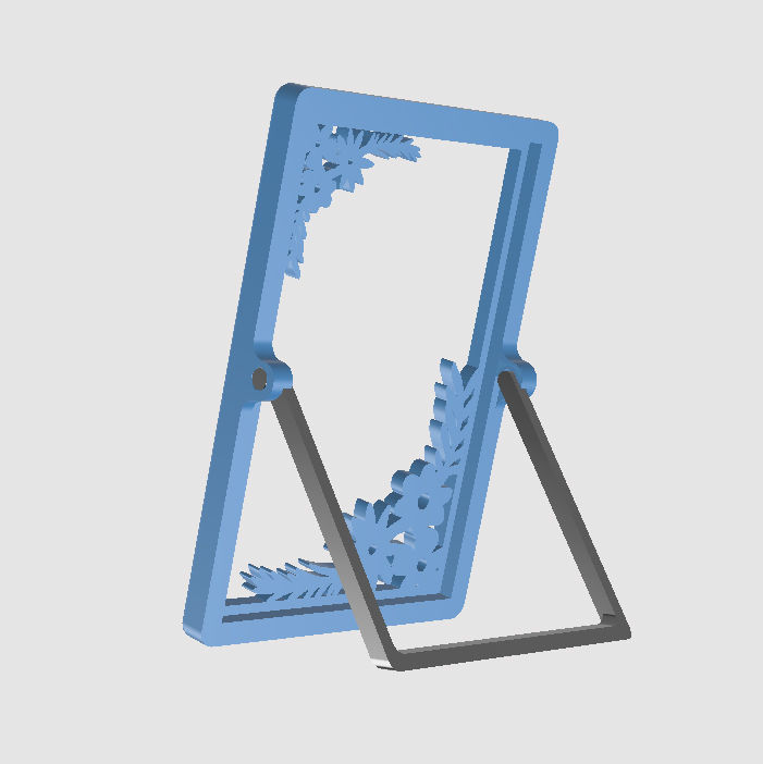 Desktop photo frame 3D print model_2