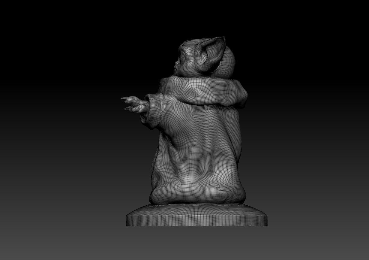 Baby Yoda Free 3D print model_2