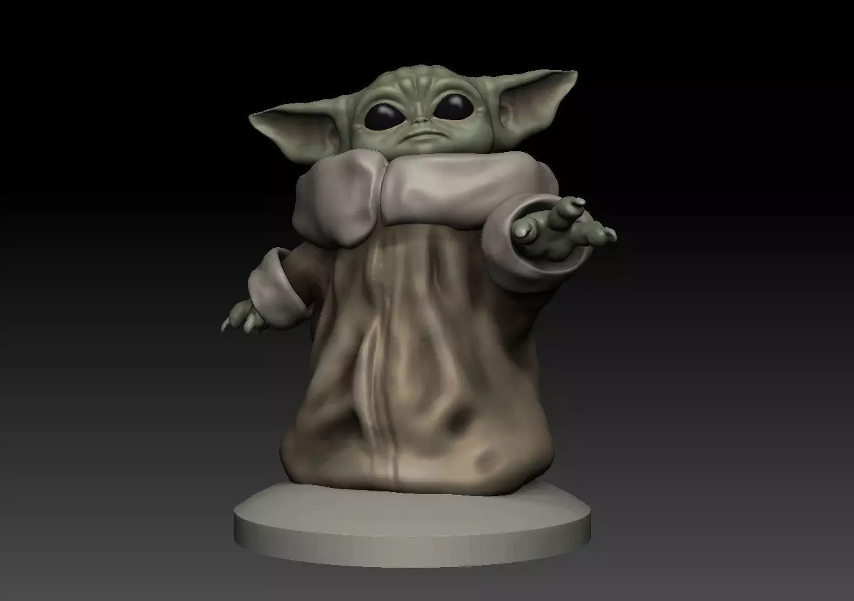 Baby Yoda Free 3D print model_0