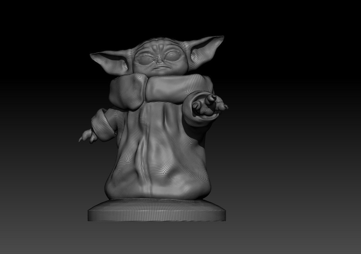 Baby Yoda Free 3D print model_1