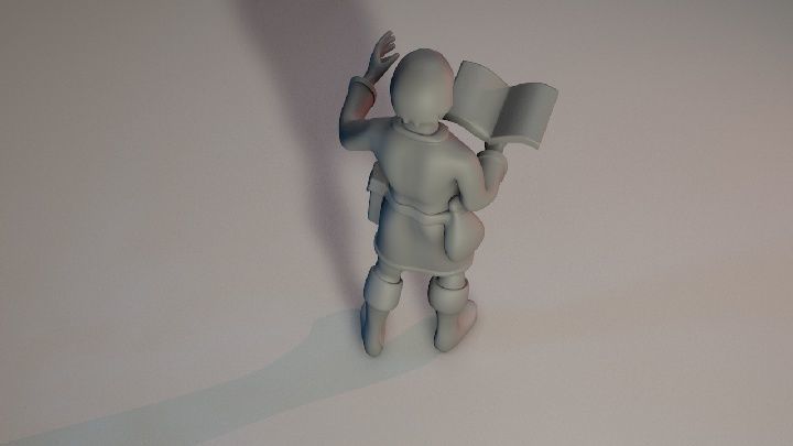 Apprentice Wizard 3D model_2