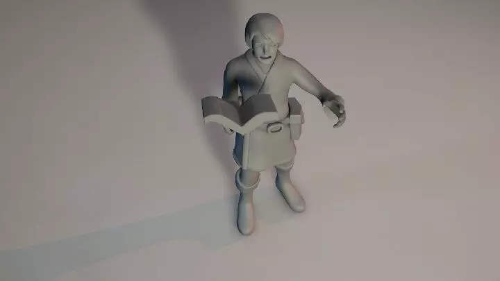 Apprentice Wizard 3D model_0