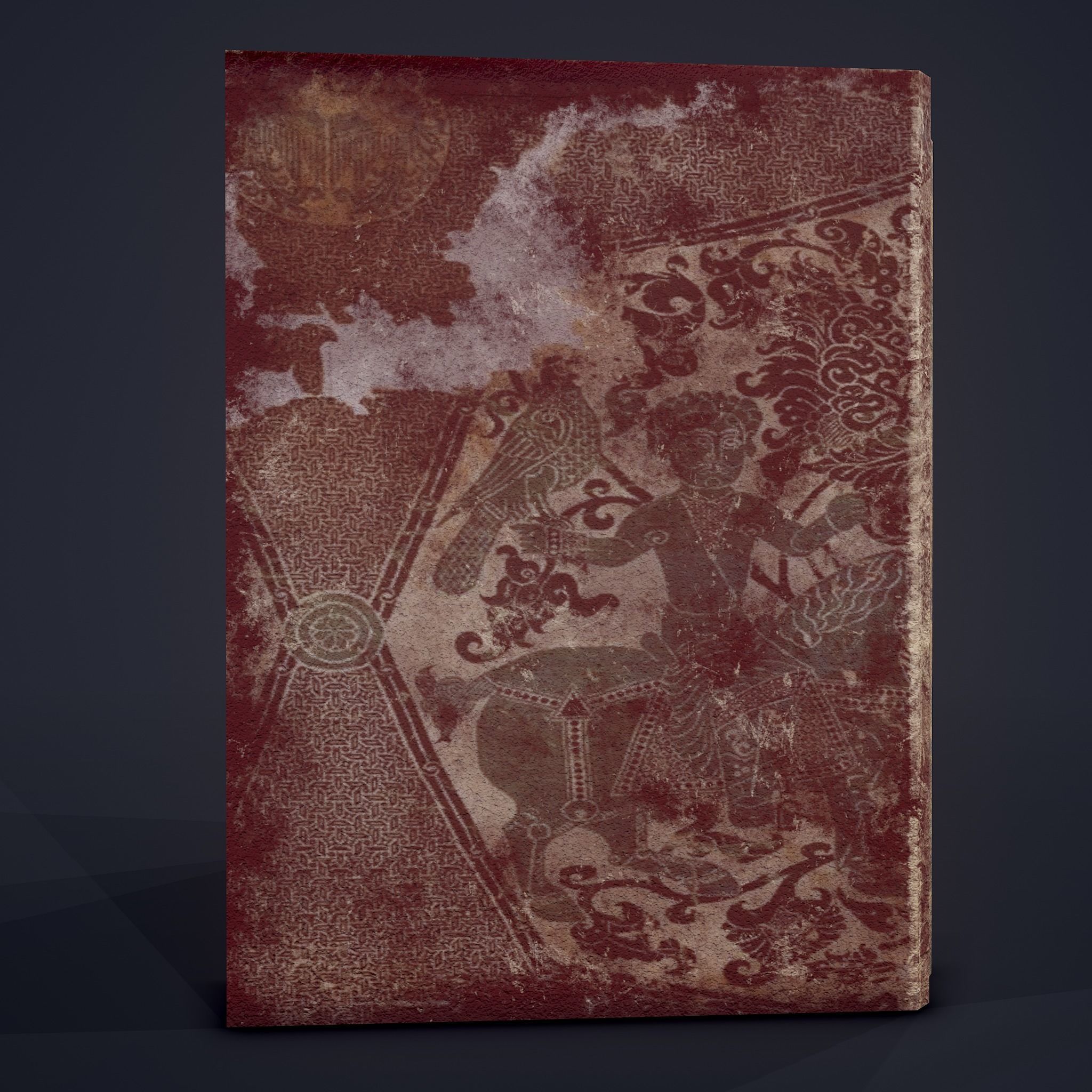 Medieval Books Row 1 Design 2 Low-poly 3D model_22