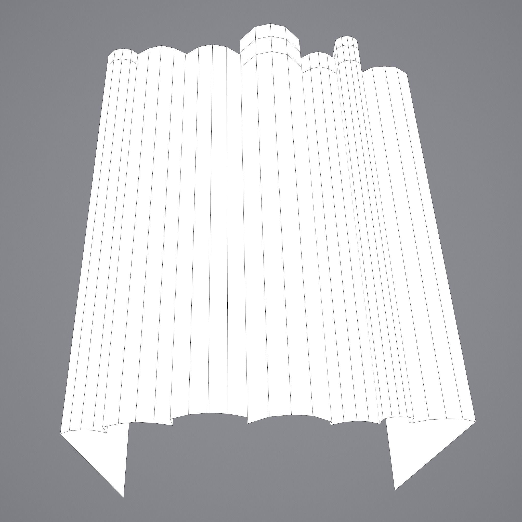 Medieval Books Row 1 Design 2 Low-poly 3D model_44