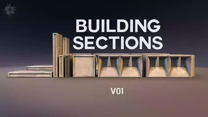 Build it your way with Building Sections V01 3D model