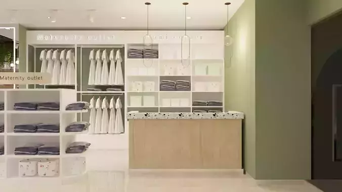 Maternity Store 3DS MAX Corona 