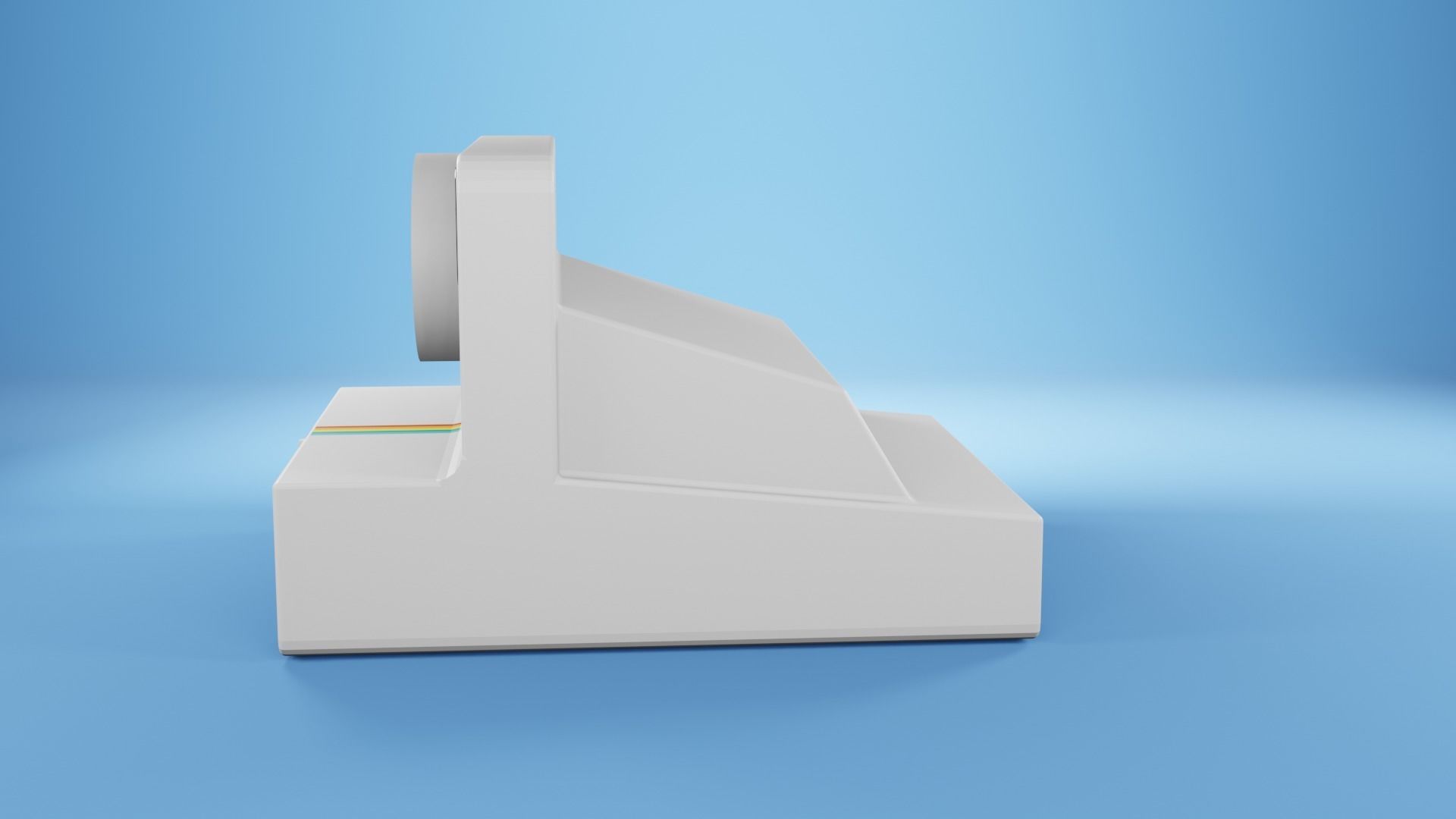 Polaroid cameras black and white Free low-poly 3D model_6