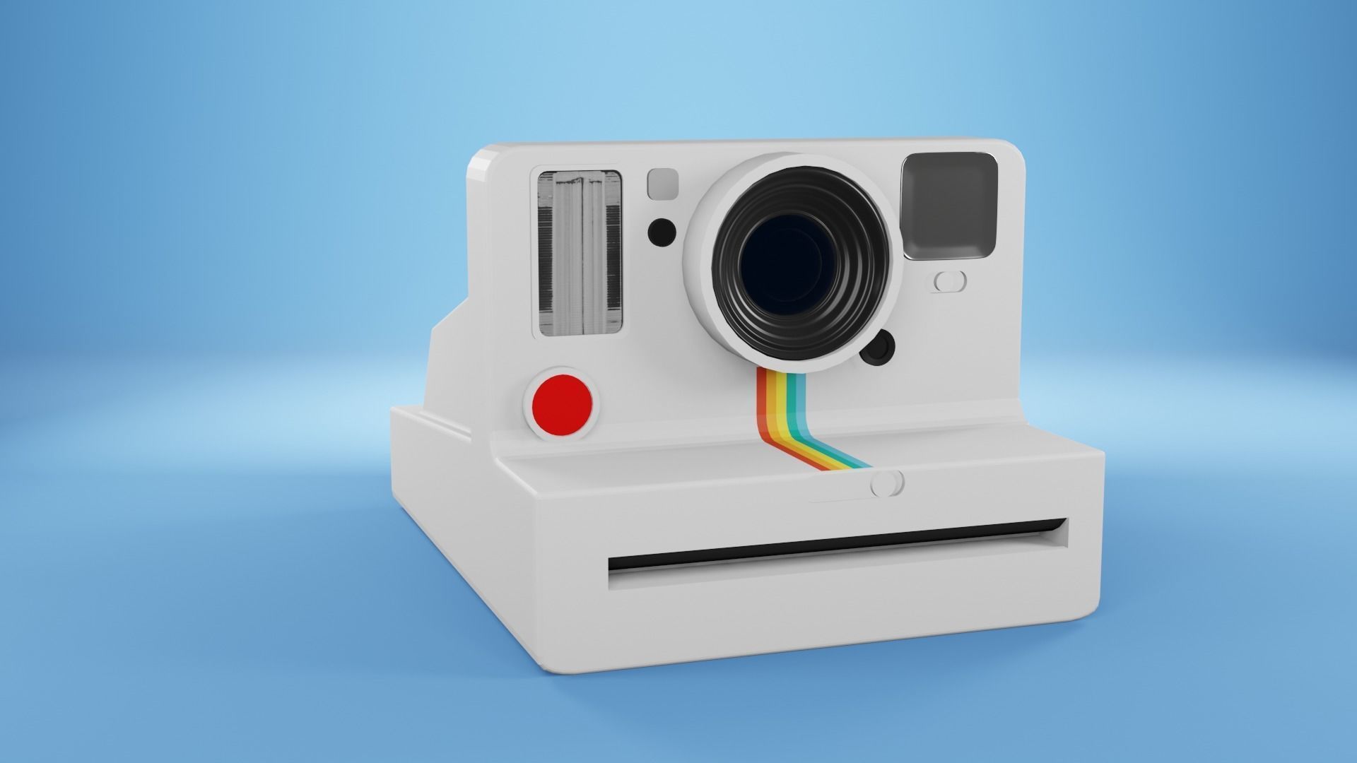 Polaroid cameras black and white Free low-poly 3D model_10