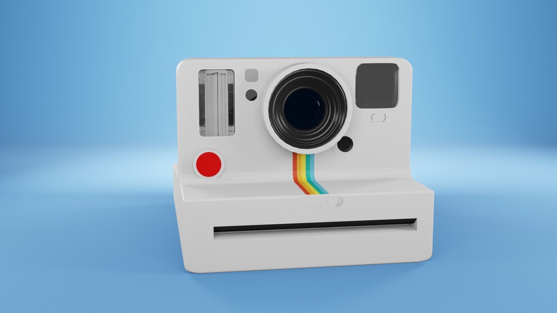 Polaroid cameras black and white Free low-poly 3D model_11
