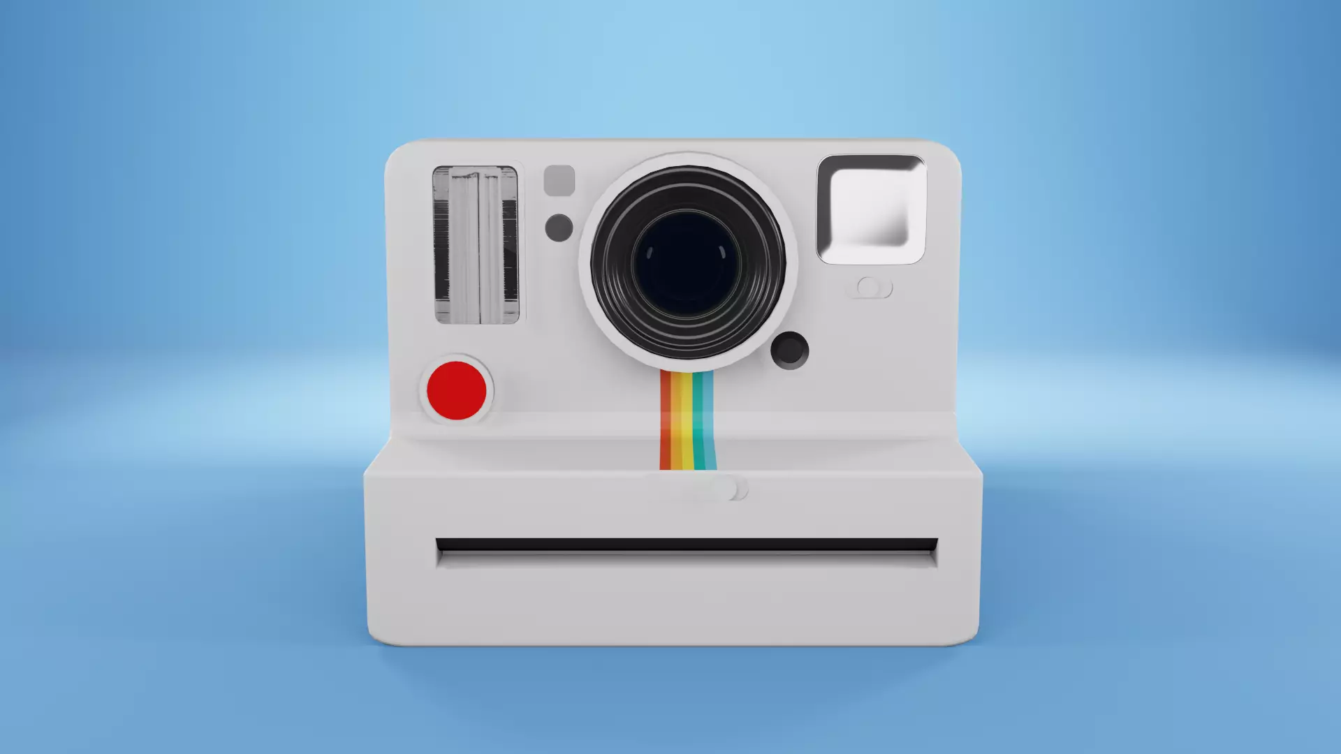 Polaroid cameras black and white Free low-poly 3D model_0