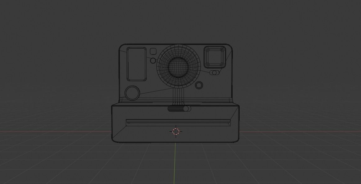 Polaroid cameras black and white Free low-poly 3D model_25
