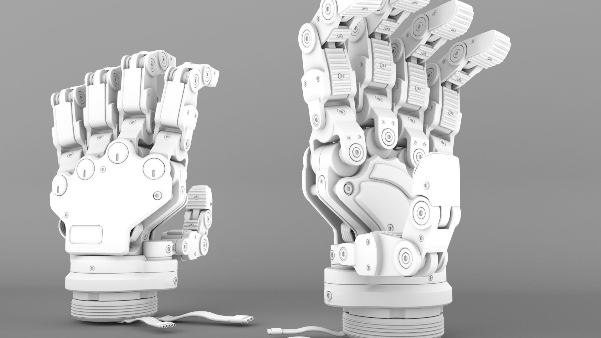 Robot Android Hand   3D model_12