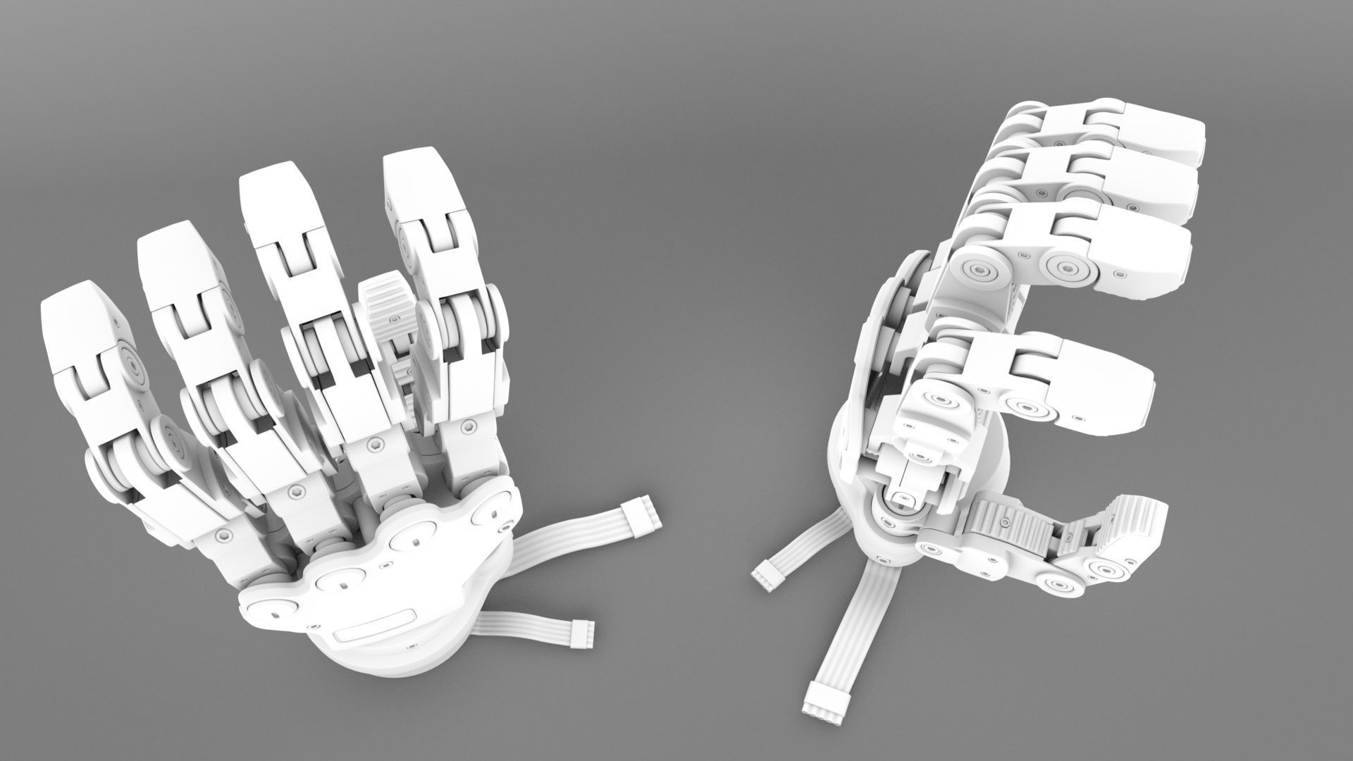 Robot Android Hand   3D model_10