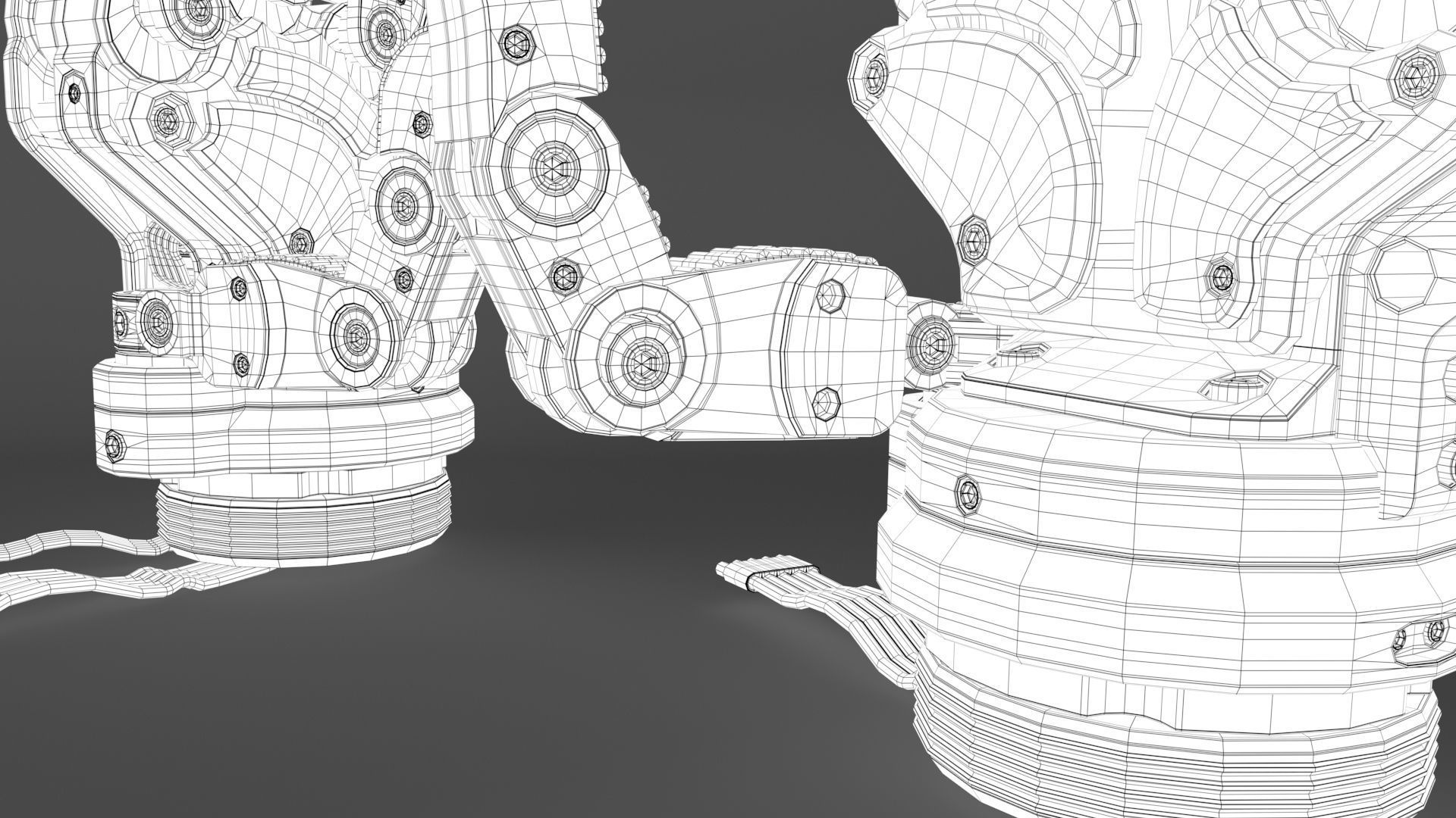 Robot Android Hand   3D model_14