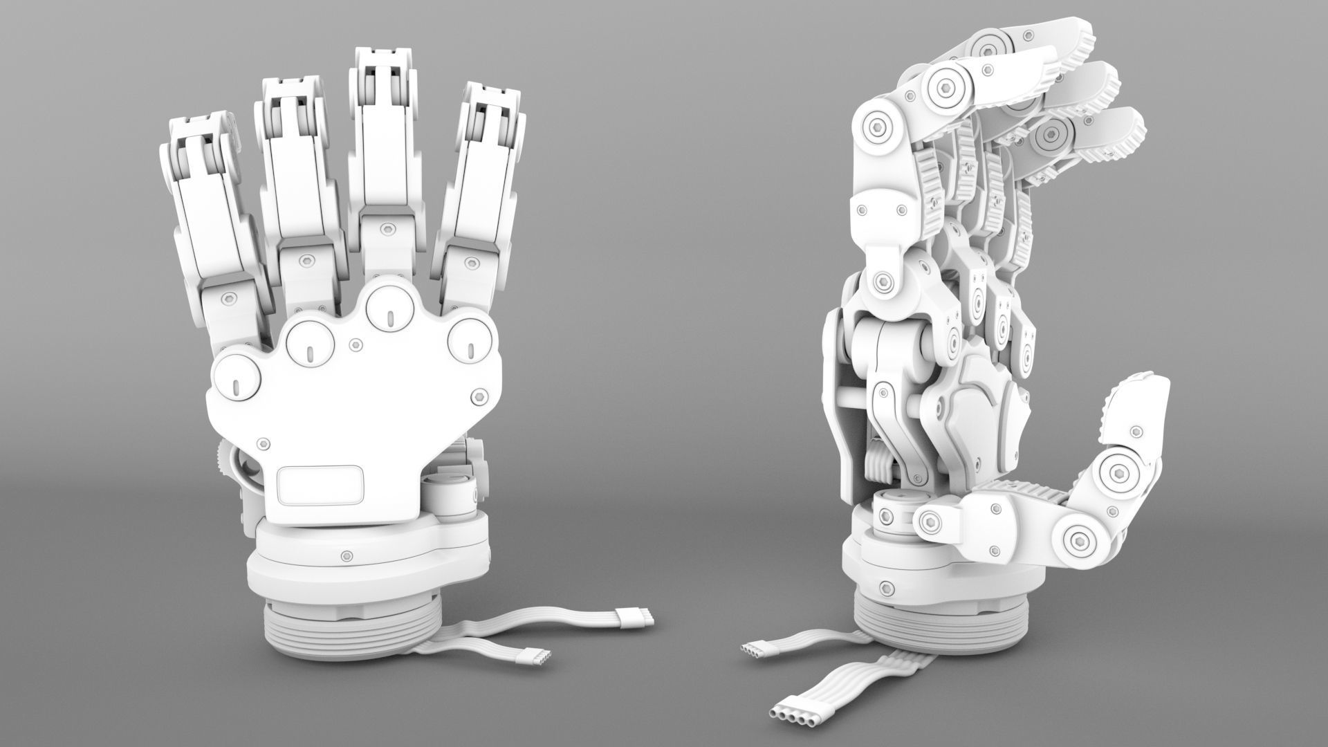 Robot Android Hand   3D model_9