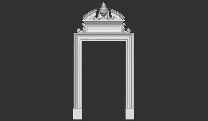 Classical door frame