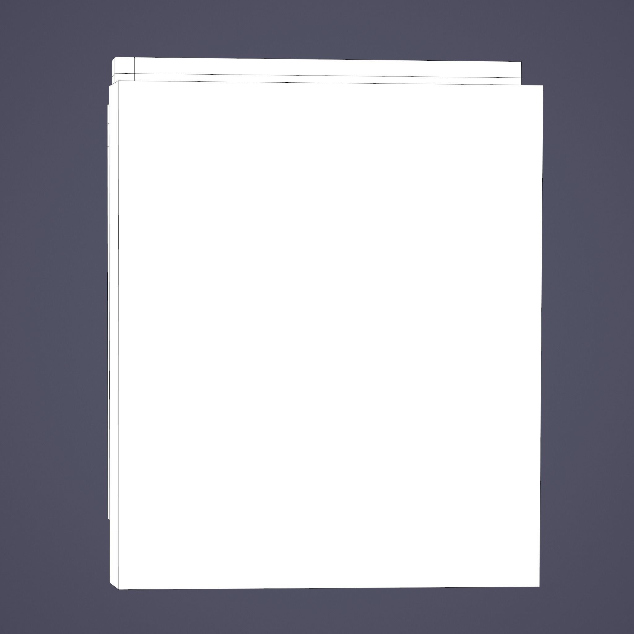 Medieval Books Row 2 Design 1  Low-poly 3D model_40