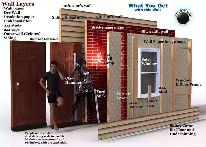All-n-One Wall 3D model