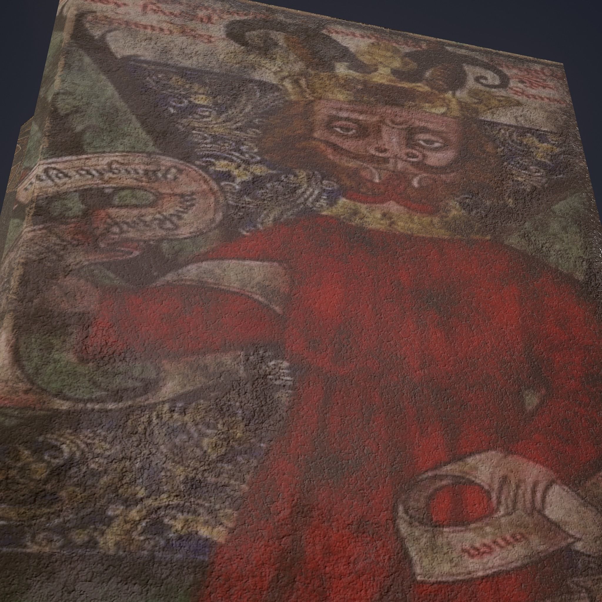 Medieval Books Row 2 Design 2  Low-poly 3D model_21