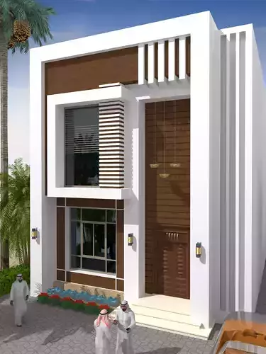 Exterior modern house design in uae