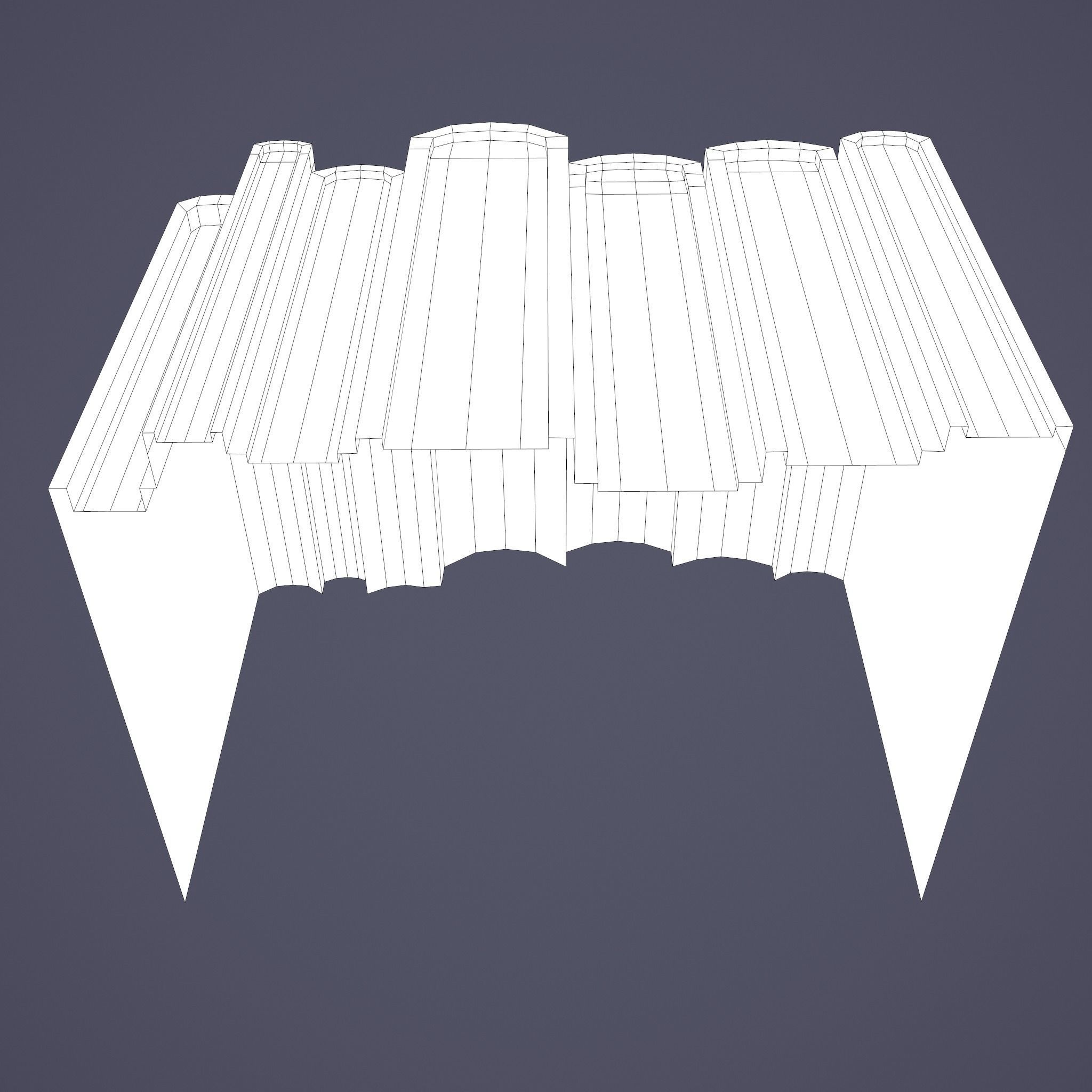 Medieval Books Row 2 Designs 1 and 2  3D Model Collection_35