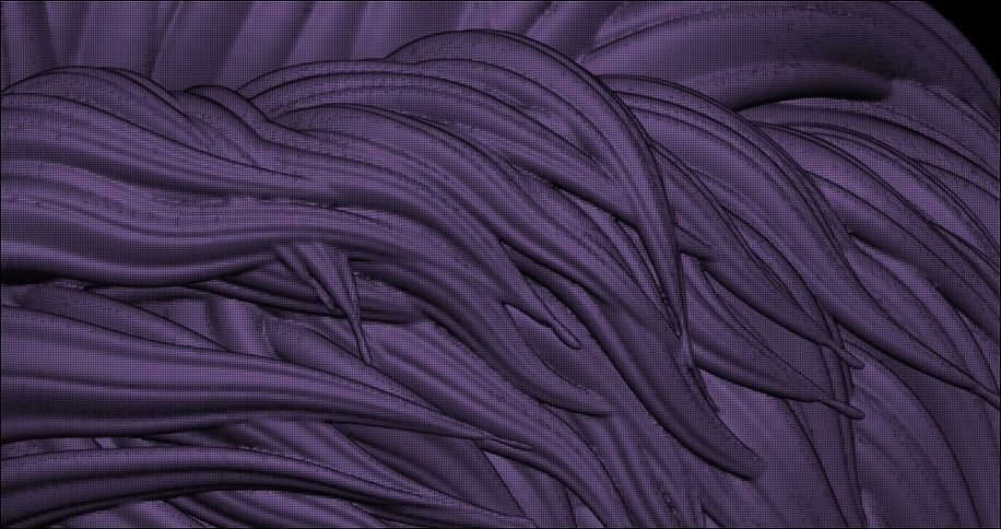 male hair 3D model_5