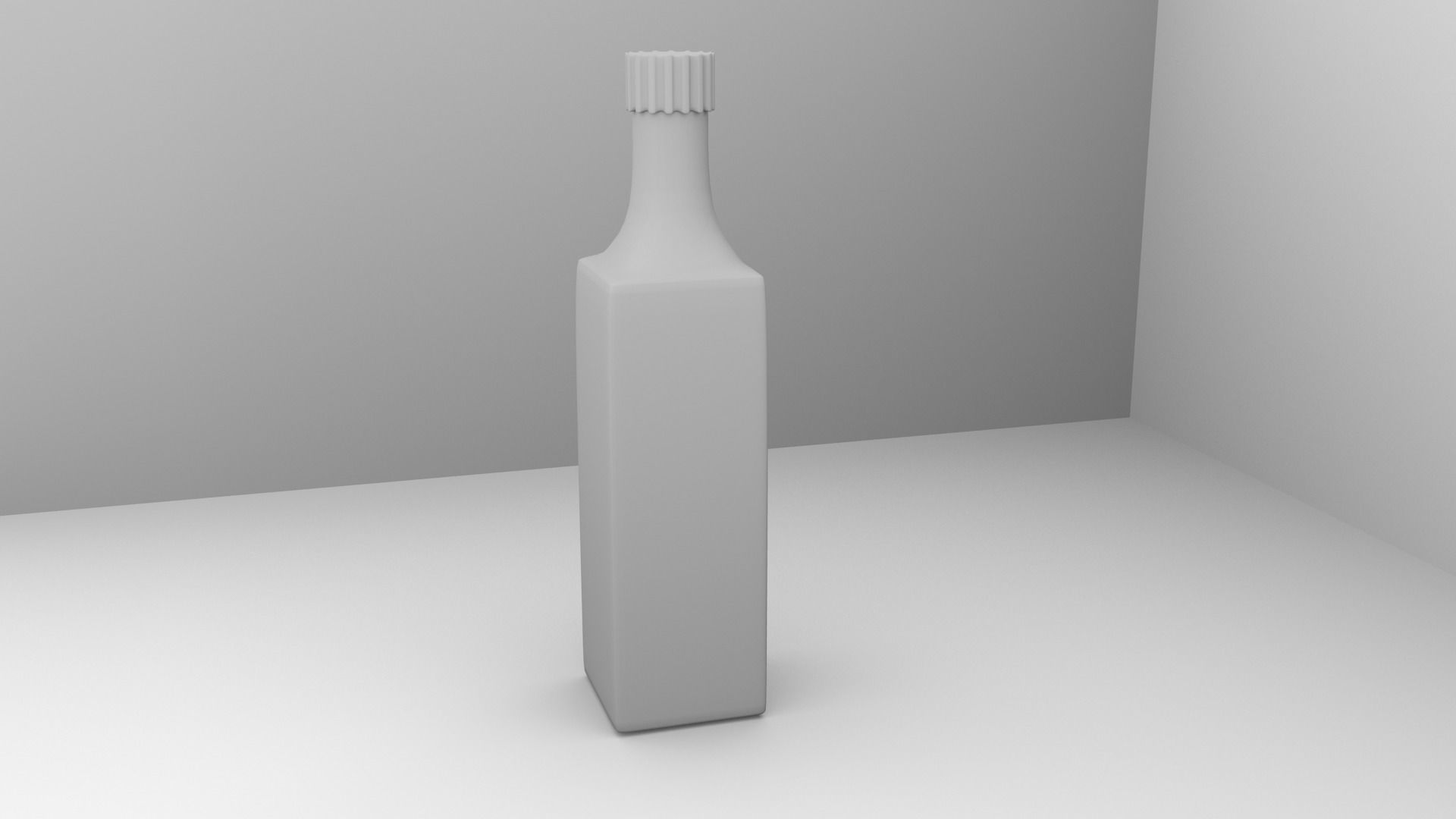 Glass Bottle 17 with Liquid 3D model_3