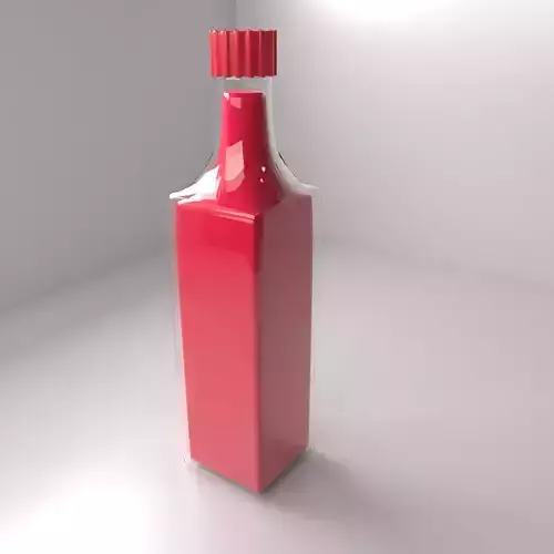 Glass Bottle 17 with Liquid
