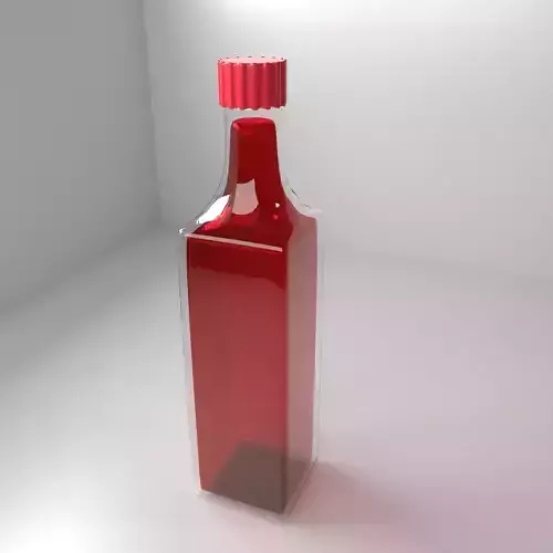Glass Bottle 17 with Liquid 2