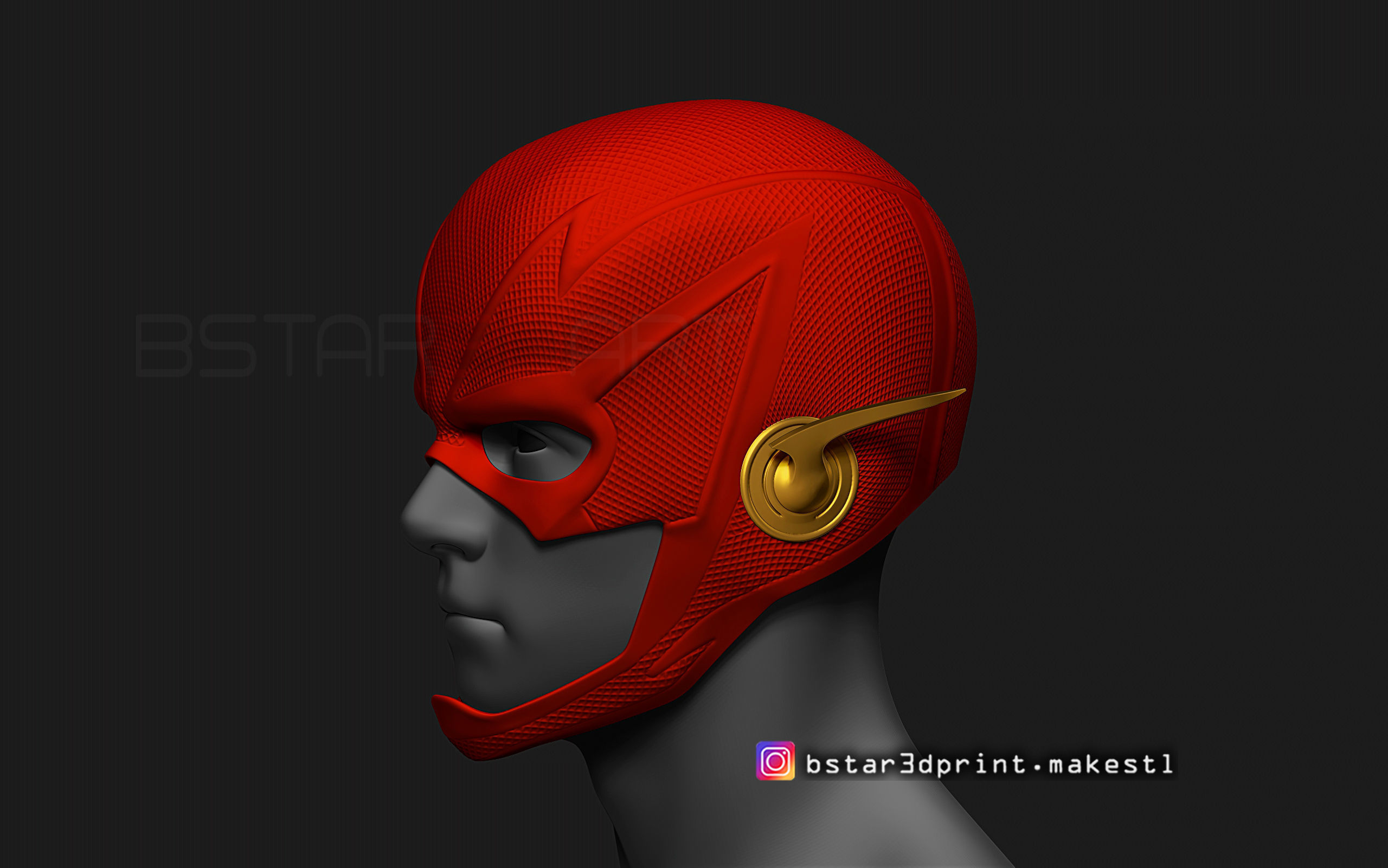 Flash Helmet Season 6 3D print model_8