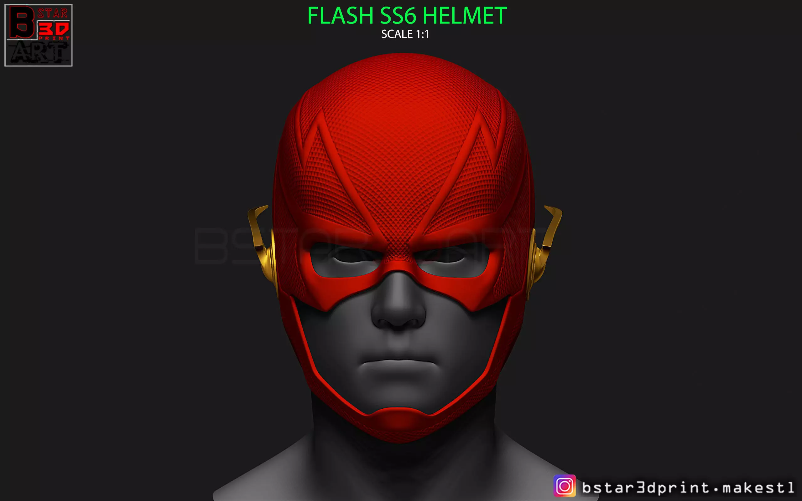 Flash Helmet Season 6 3D print model_0