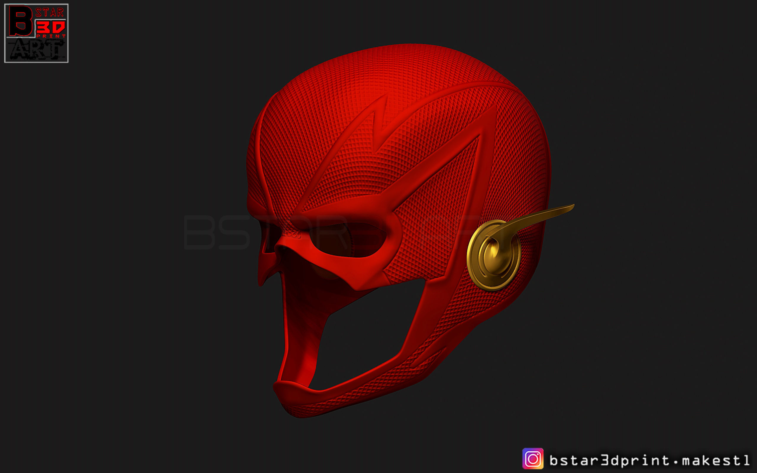 Flash Helmet Season 6 3D print model_2