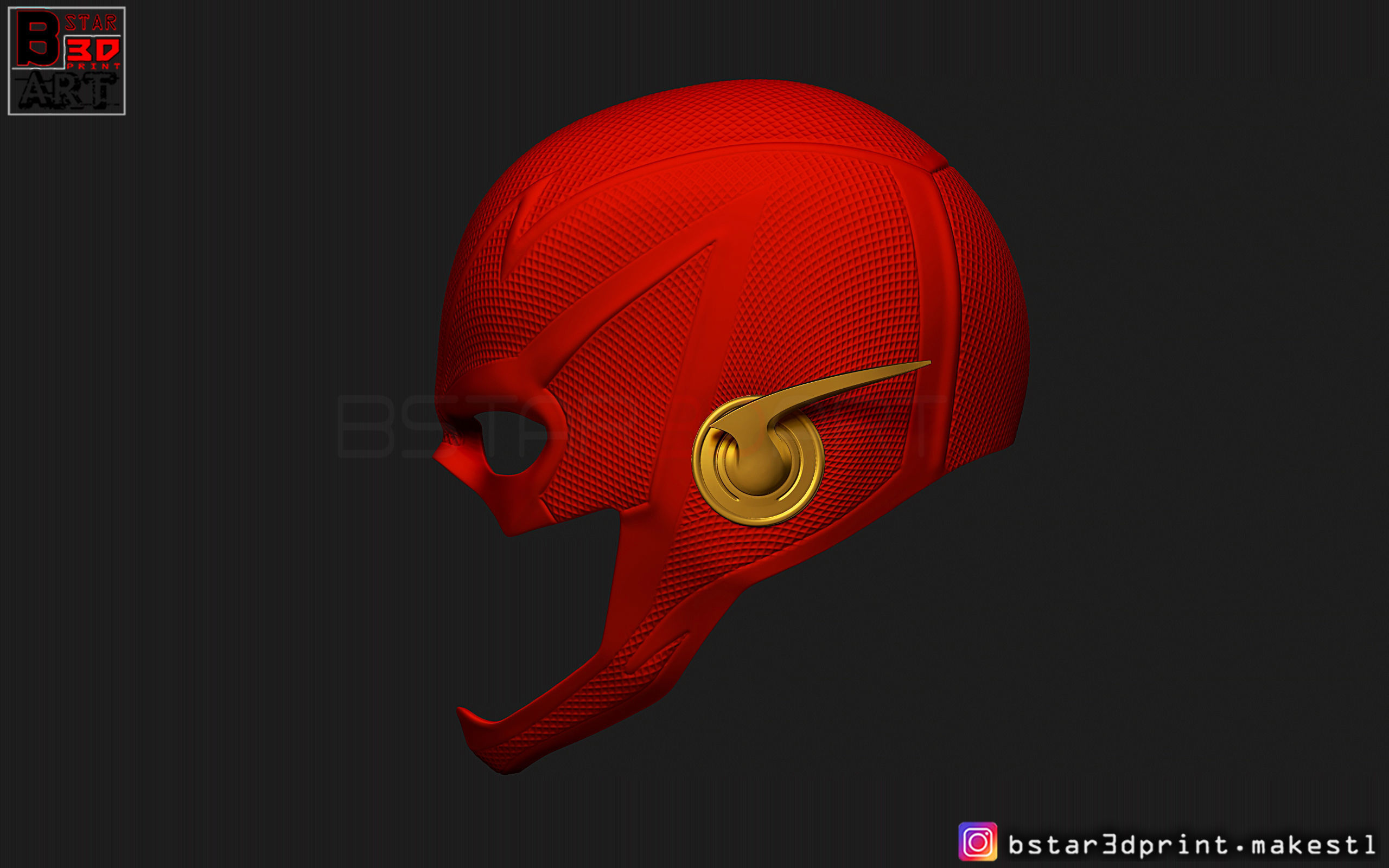 Flash Helmet Season 6 3D print model_3
