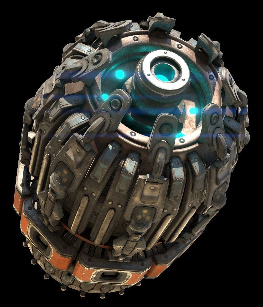 sci fi Machine Part - Cyberpunk design 3D model_18